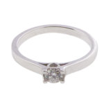 Harten ring met diamant