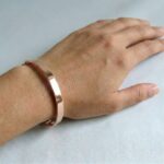 Rood gouden slavenarmband