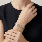 Christian wit gouden schakelarmband