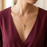 Wit gouden kruis met zirkonia