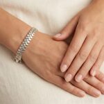 Christian wit gouden schakelarmband