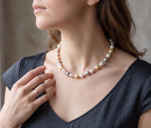 Collier met zoetwater parels