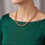 Gouden jasseron collier