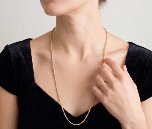 Gouden 14 karaat collier