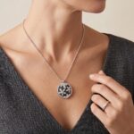 Zilveren collier en hanger met zirkonia