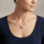 Gouden collier en hanger met diamanten