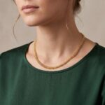 Gouden bolletjes collier