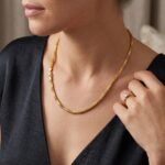 Geel gouden 18 karaat collier