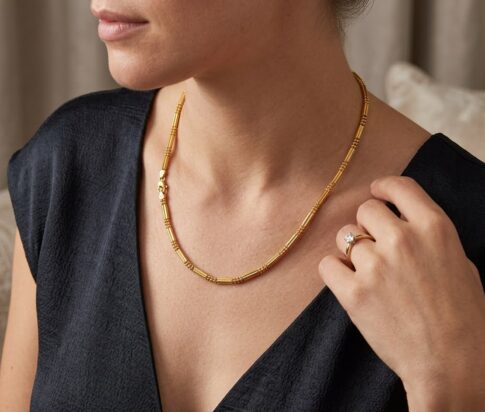 Geel gouden 18 karaat collier