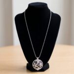 Zilveren collier en hanger met zirkonia