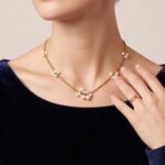 Geel gouden parel collier