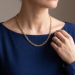 Geel- en wit gouden collier