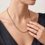 Christian 14 karaat bicolor collier