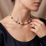 Zoetwaterparel collier met magneetslot