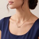 Gouden Infinity collier met zirkonia