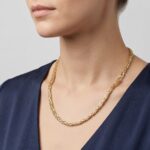 14 karaat geel gouden koningscollier