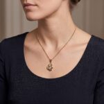 14 karaat gouden collier met hanger