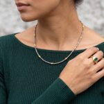 Bicolor Christian collier