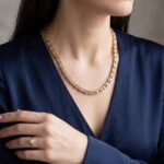 Geel- en wit gouden koningsketting