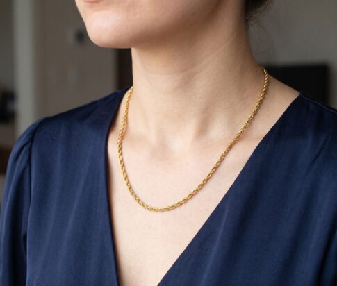 14 karaat gouden tors collier