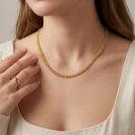 Gouden bolletjes collier