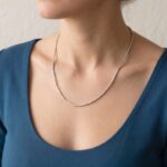 14 karaat Christian wit gouden collier
