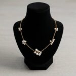 Geel gouden parel collier
