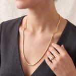 Gouden collier 42 cm