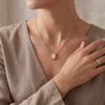 Gouden collier en hanger met diamanten