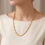 Geel gouden 18 karaat collier