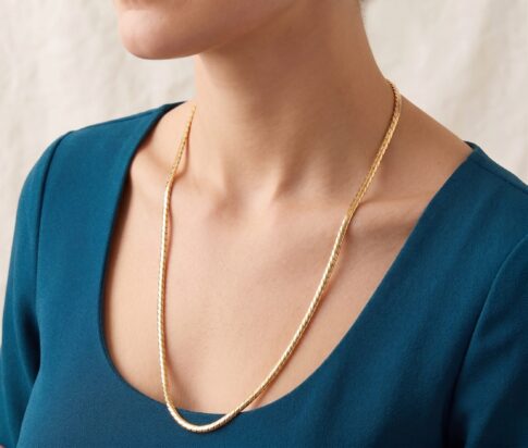 Gouden collier 42 cm