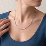 14 karaat Christian wit gouden collier