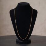 Geel gouden bolletjes collier