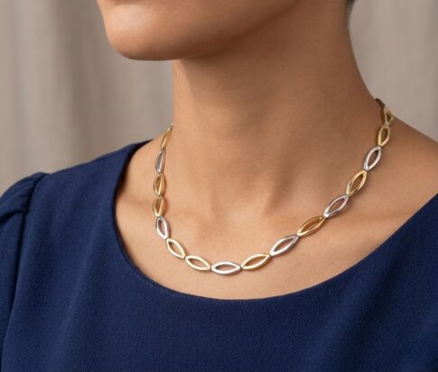 Christian bicolor collier