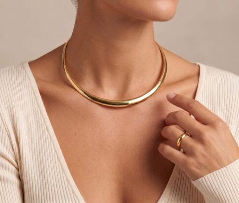 Gouden Omega collier