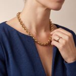 Gouden jasseron collier