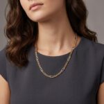 Geel- en wit gouden collier