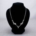 18 karaat wit gouden diamanten collier