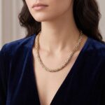 Geel- en wit gouden koningsketting