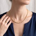 Christian bicolor gouden collier