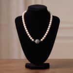 18 karaat gouden collier met parels