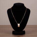 Gouden collier en hanger met diamanten