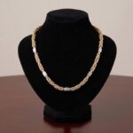 Bicolor gouden koningsketting