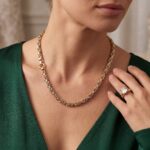 14 karaat bicolor collier