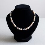 Zoetwaterparel collier met magneetslot