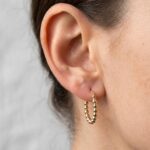 14 karaat gouden bolletjes oorbellen