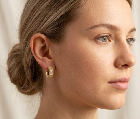 18 karaat diamanten oorbellen