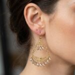 21 karaat gouden oorbellen met citrien