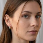 Bicolor oorbellen met diamanten
