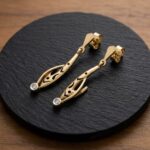 Gouden oorbellen met zirkonia